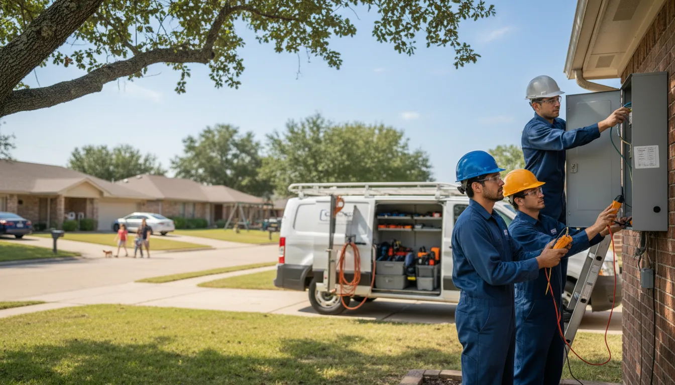 Certified electrician providing emergency electrical services in Weston, NE